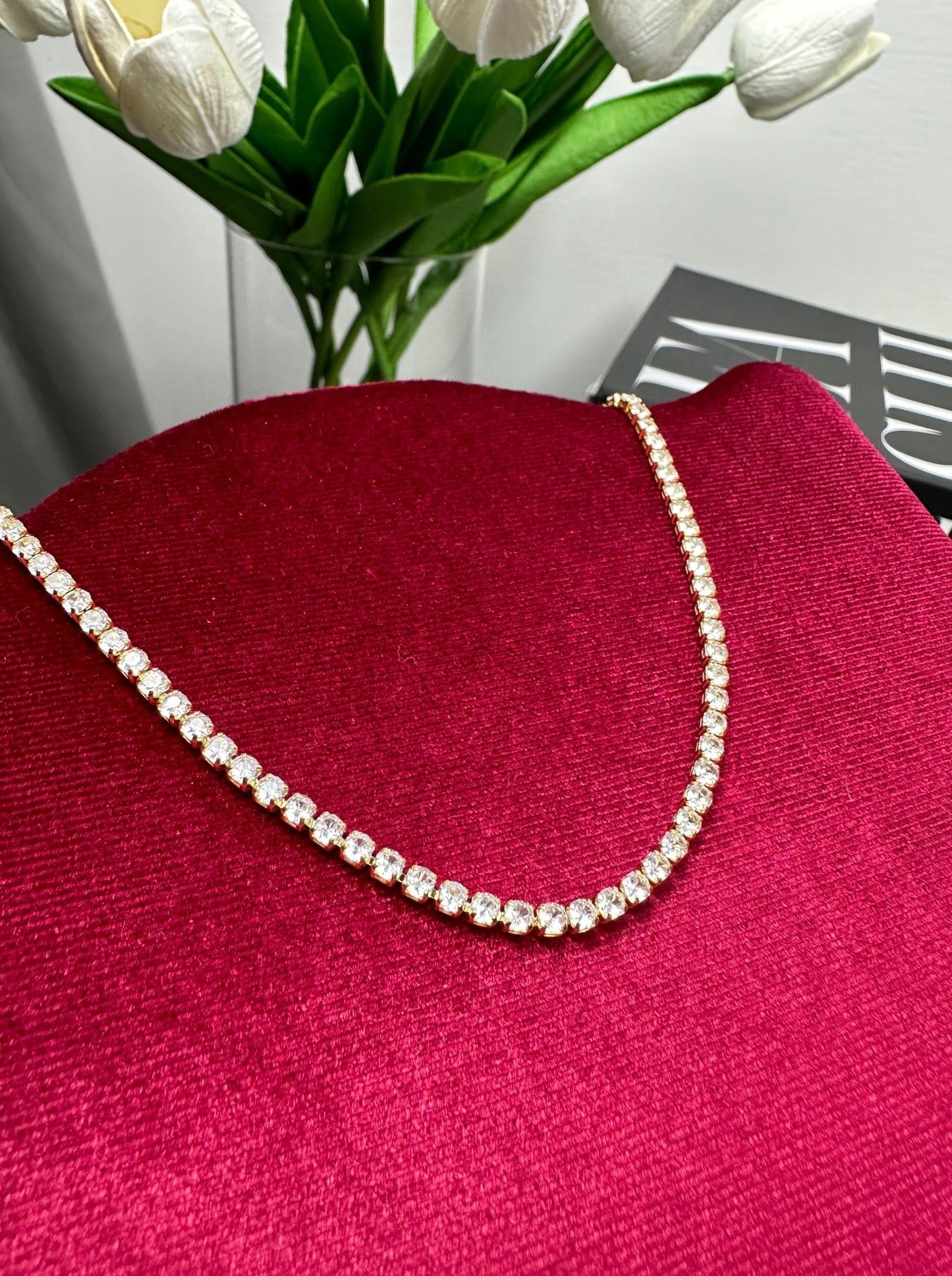 Choker GOLD tennis classic dimensione M