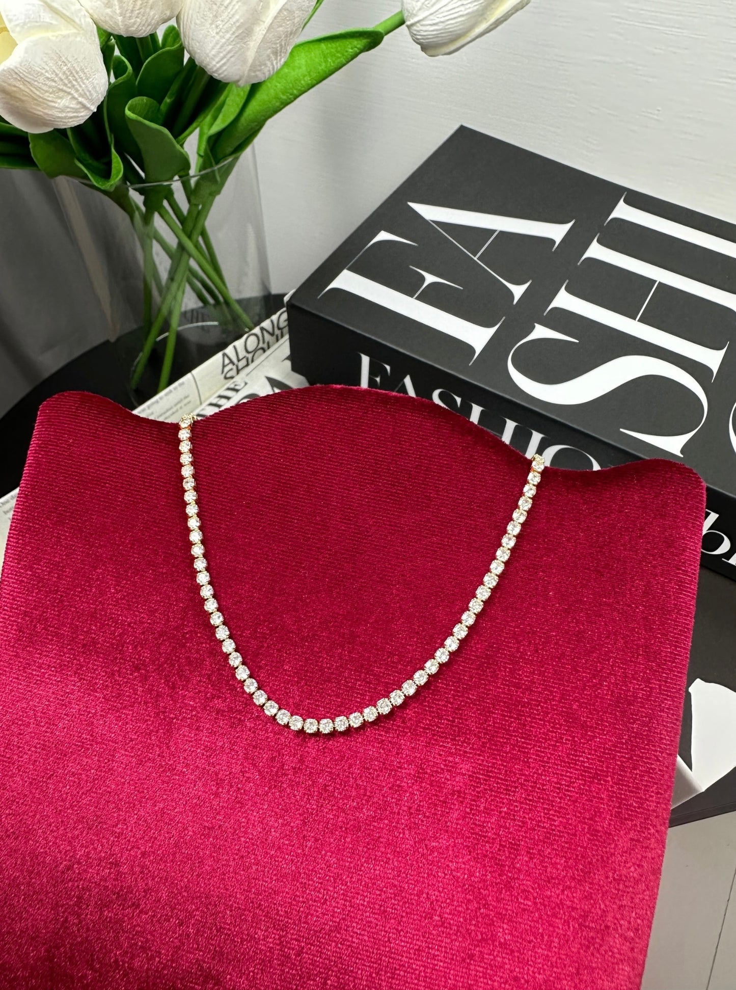 Choker GOLD tennis classic dimensione M
