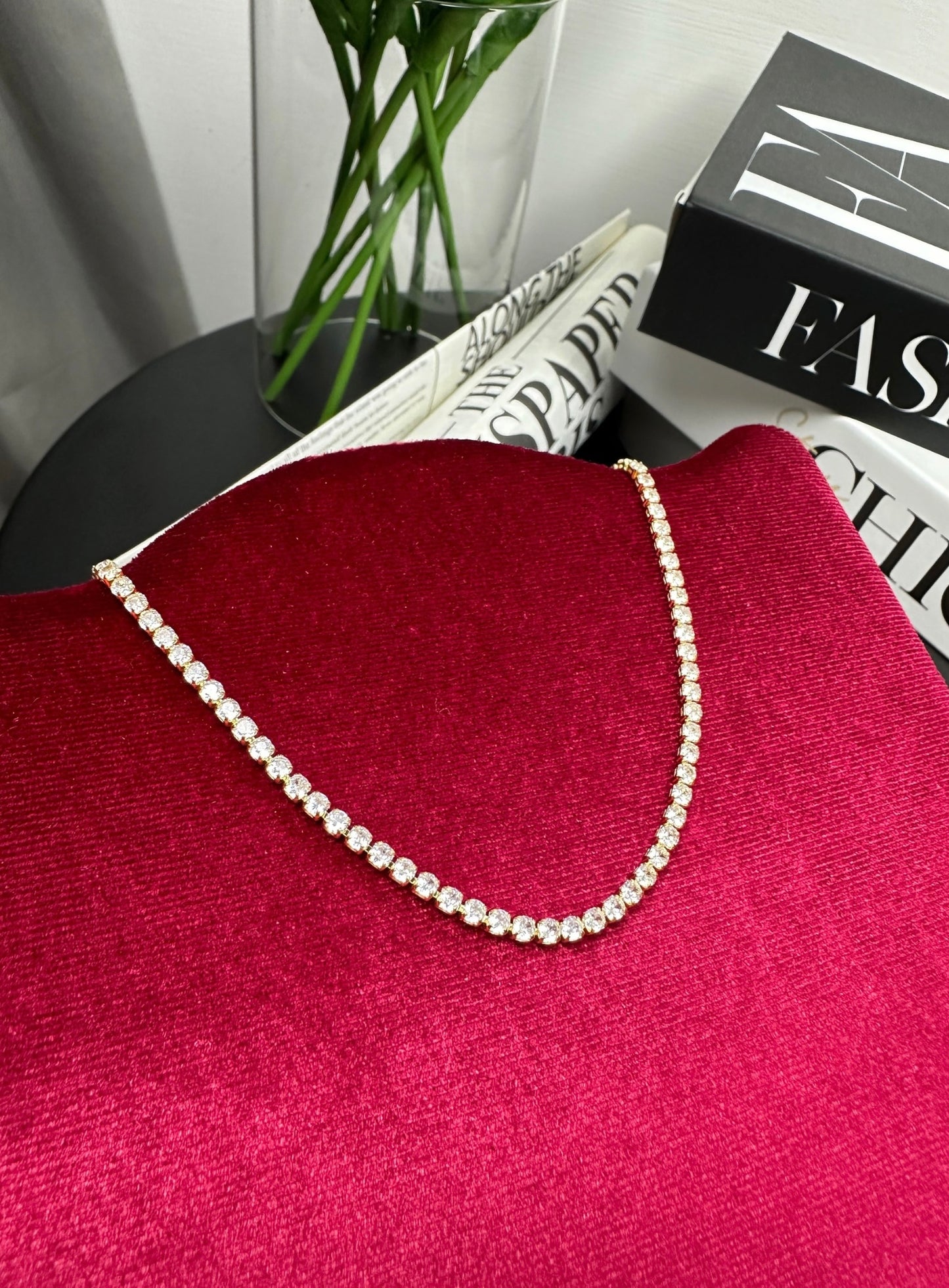 Choker GOLD tennis classic dimensione M