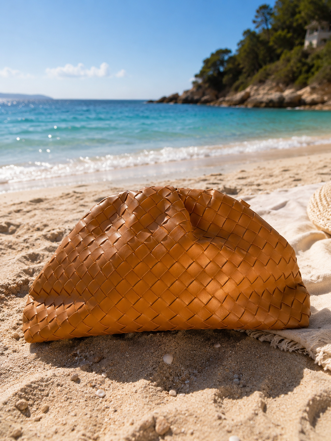 Borsa a mano intrecciata