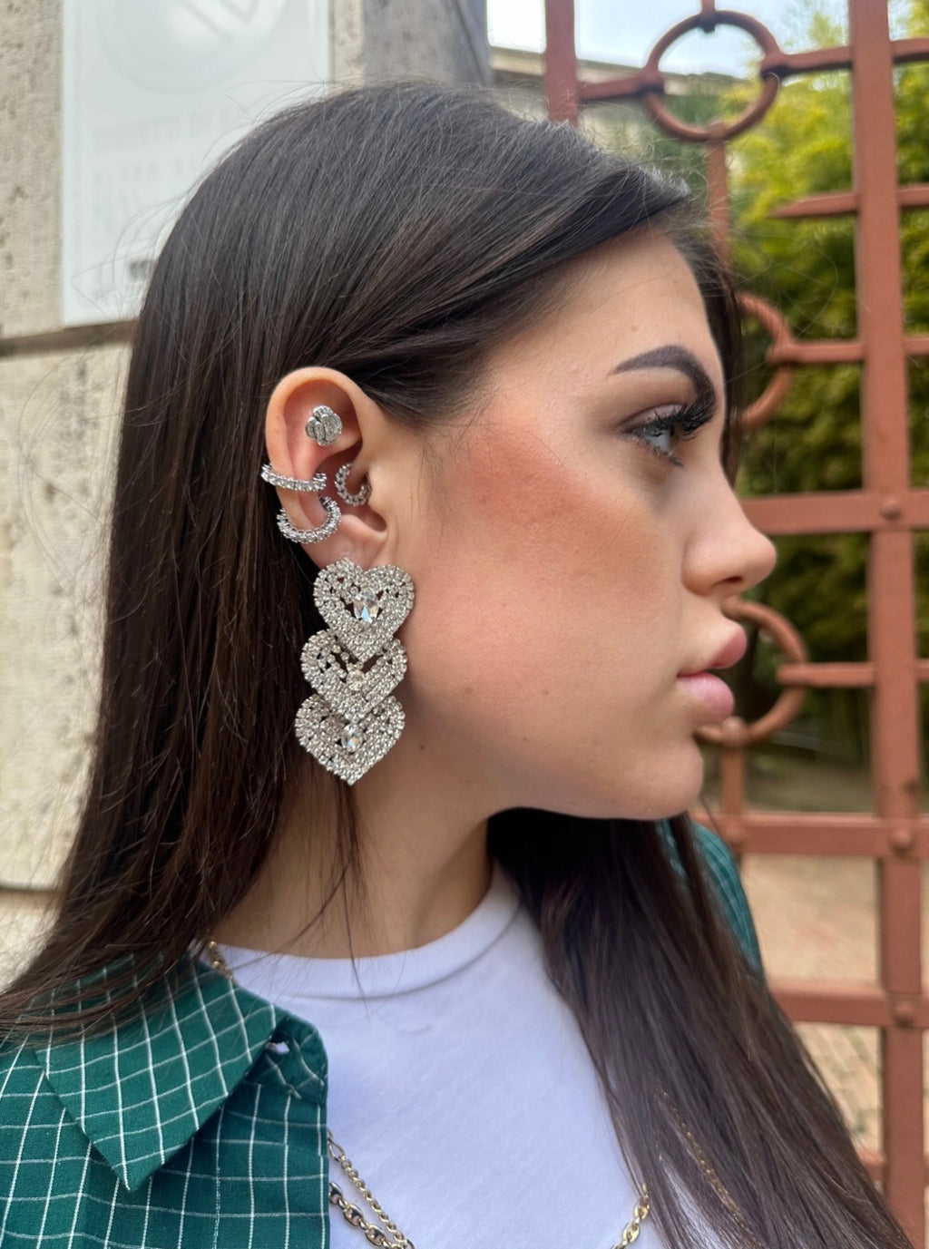 Orecchini 3 cuori