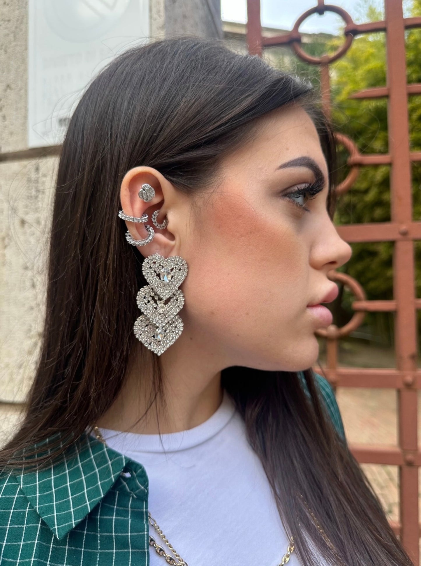 Orecchini 3 cuori