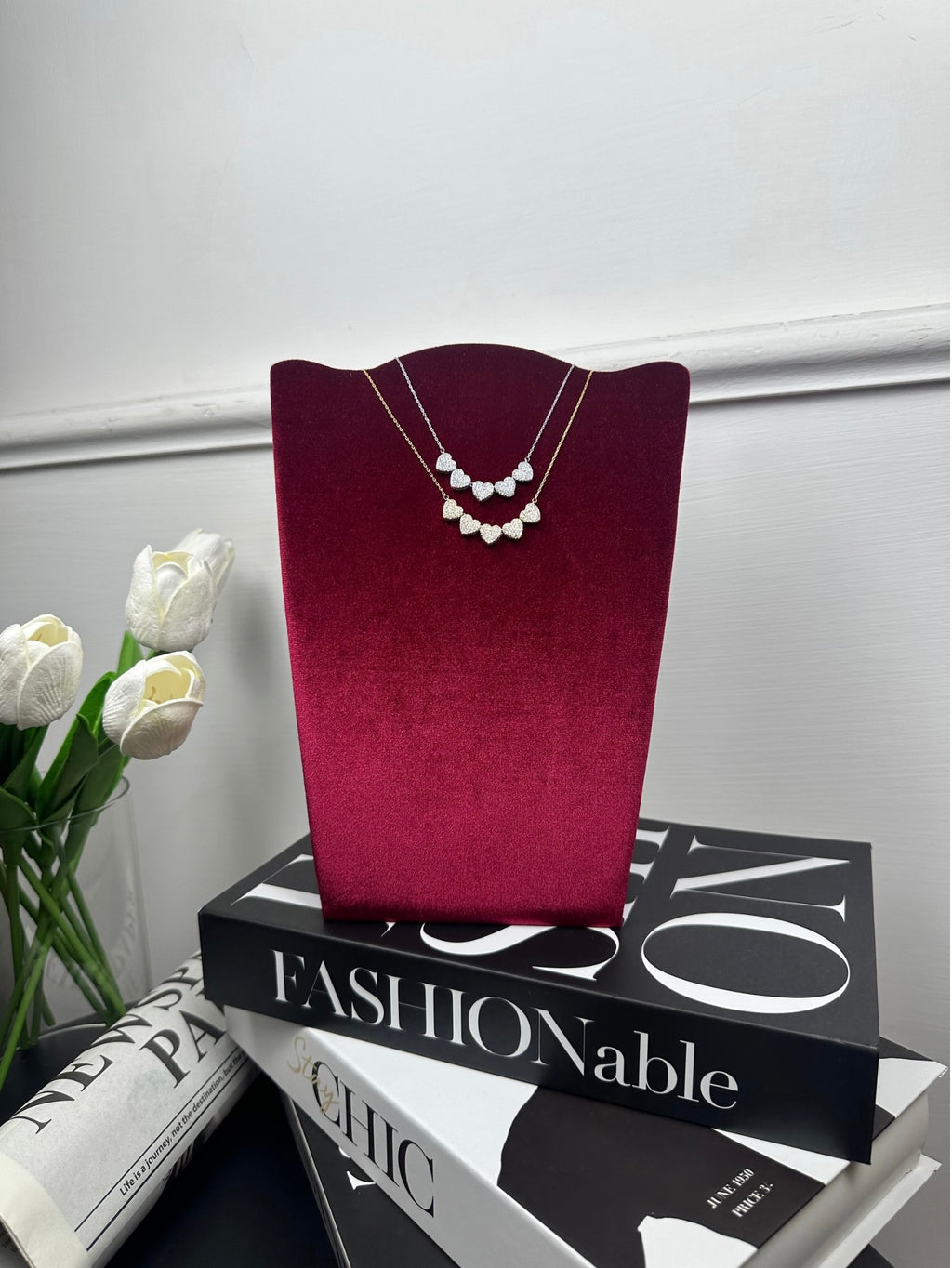 5-heart necklace