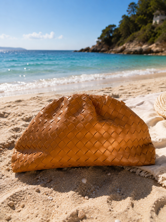 Borsa a mano intrecciata
