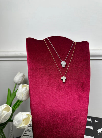 Collana croce pavé  Fugi
