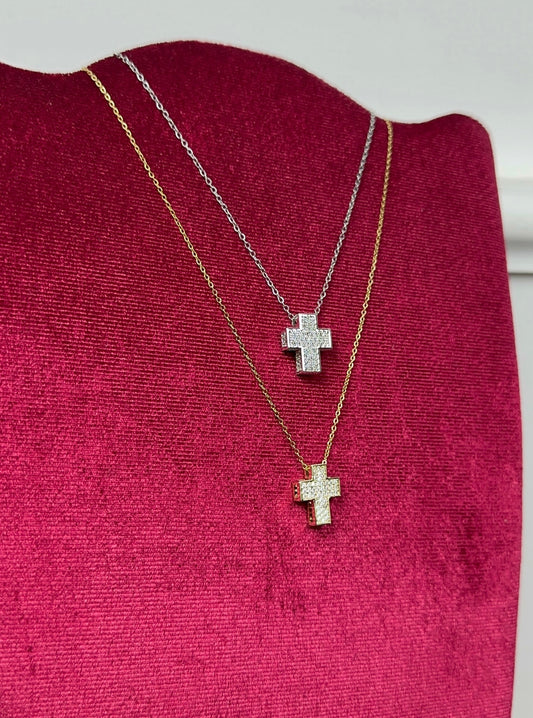 Collana croce pavé  Fugi
