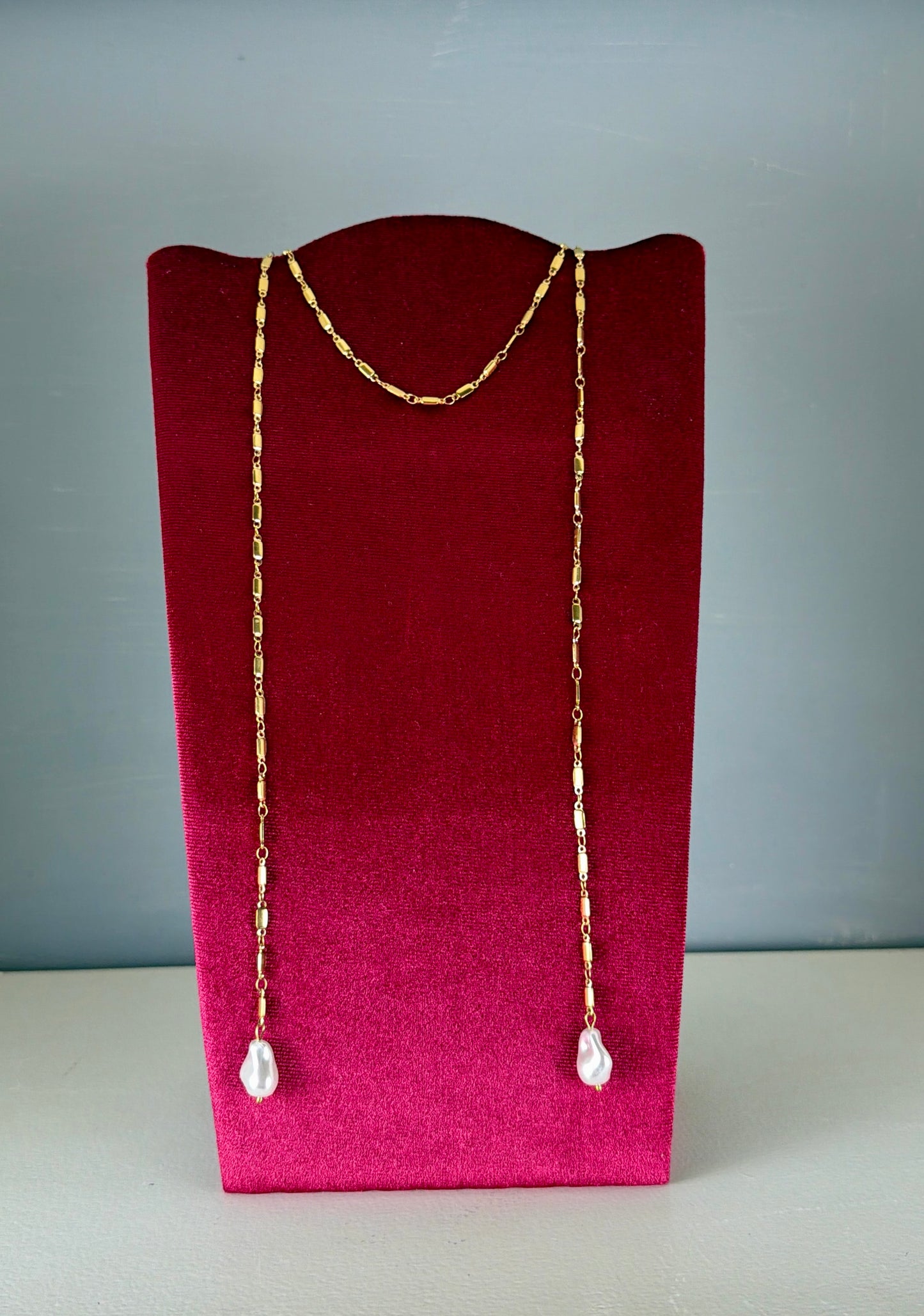 collana double pearl