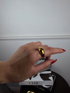 Anello Savona gold liscio