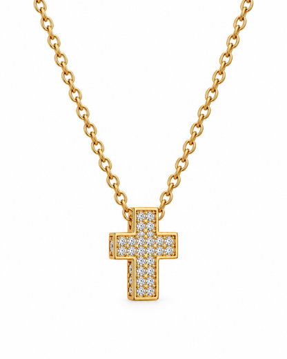 Collana croce pavé  Fugi