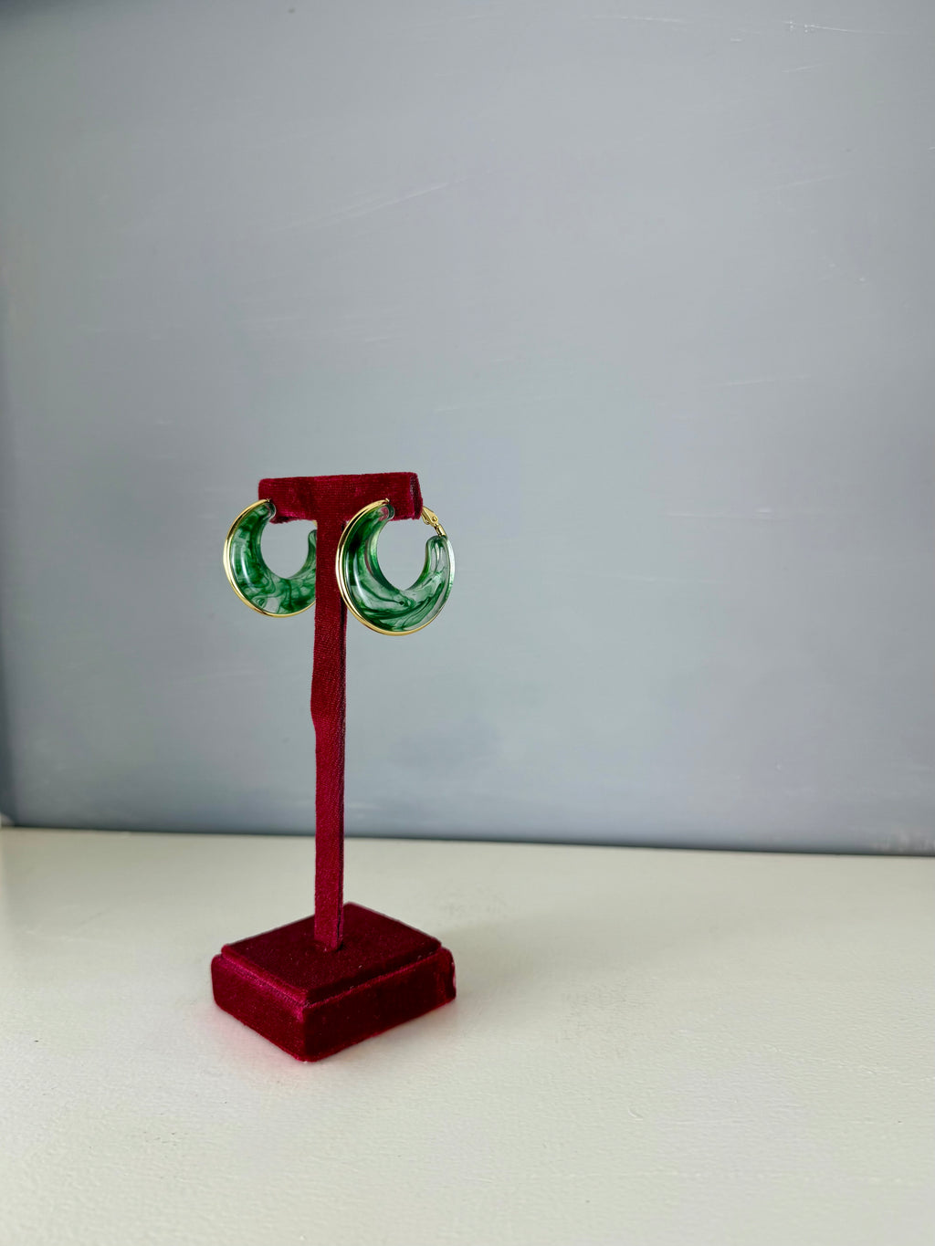 orecchini moon green