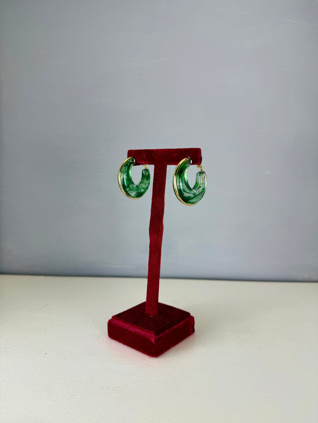 orecchini moon green