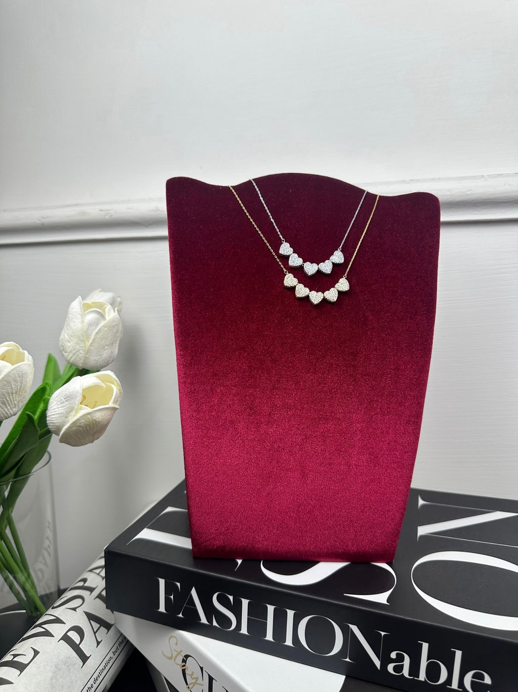 5-heart necklace