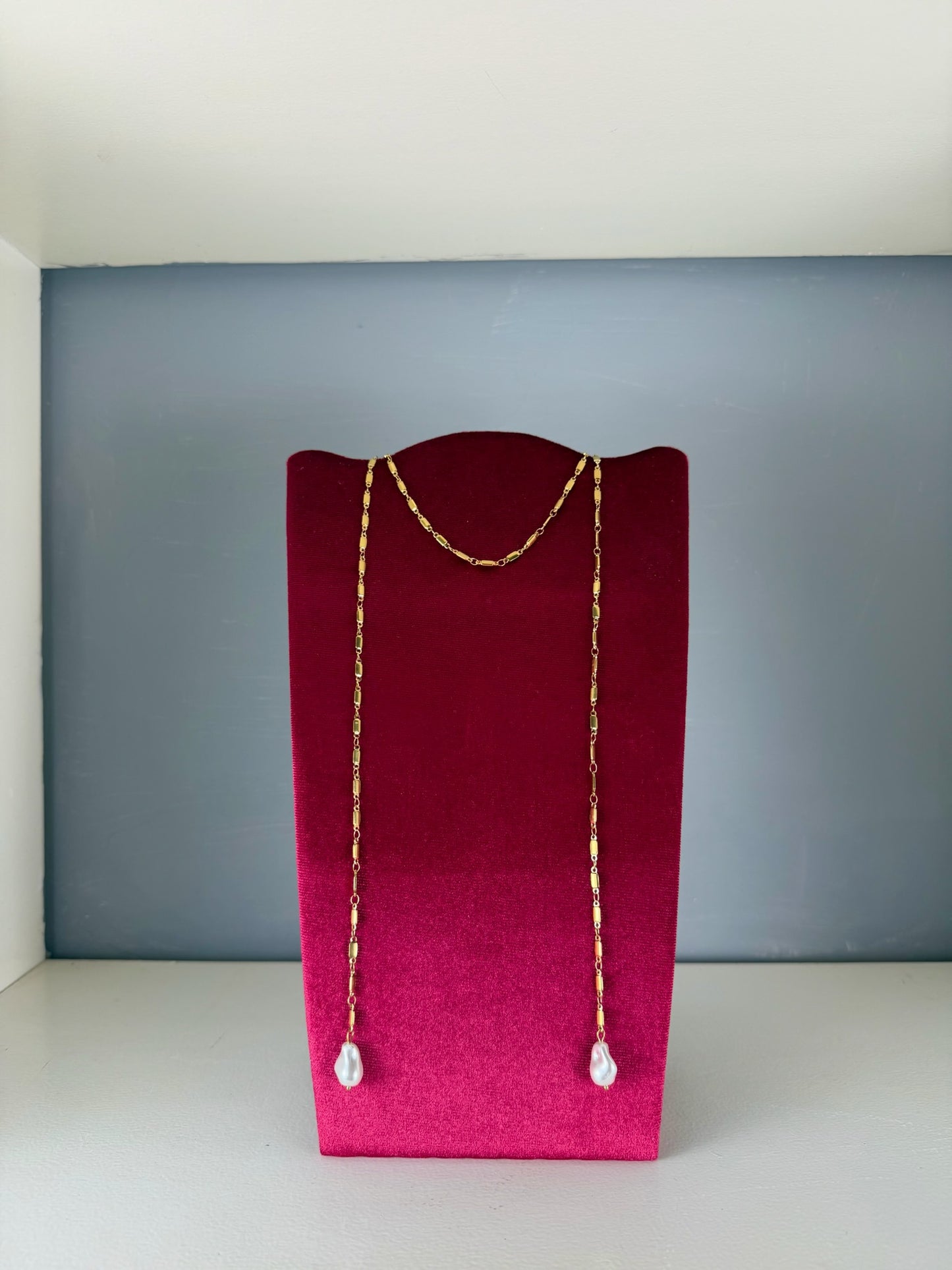 collana double pearl