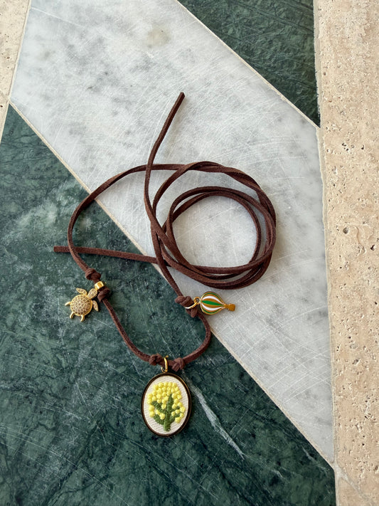 Collana rara brown lace