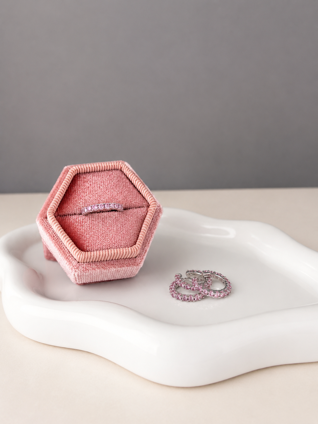 Orecchini pink pearl