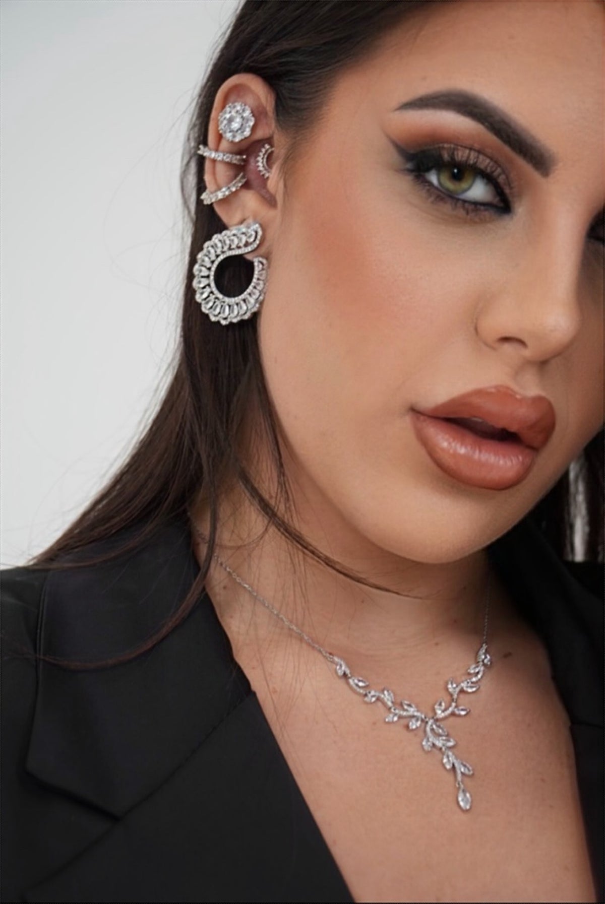 Orecchini virgola diamonds
