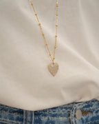 Collana lunga a cuore